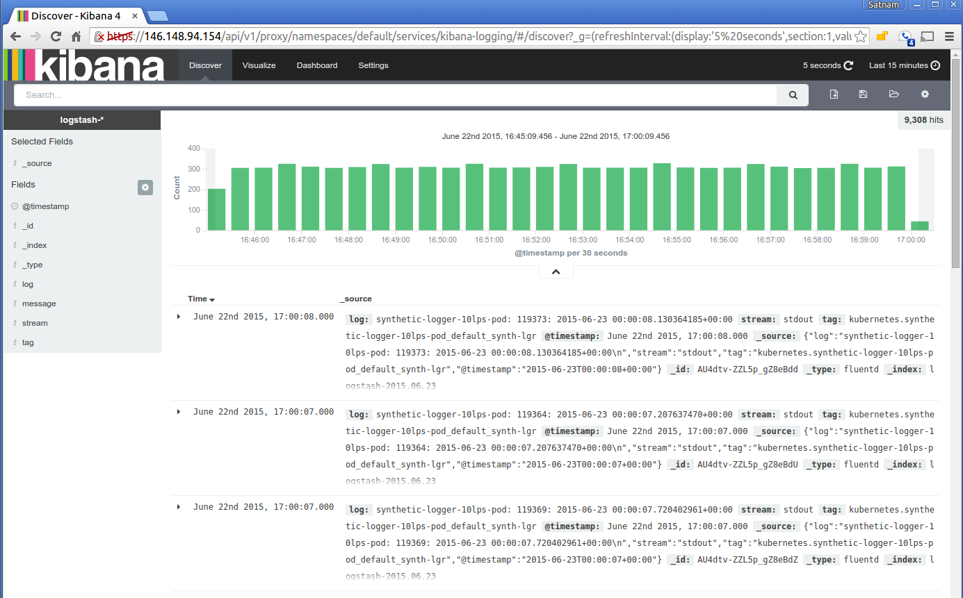 Escribiendo Logs con Elasticsearch y Kibana | Kubernetes